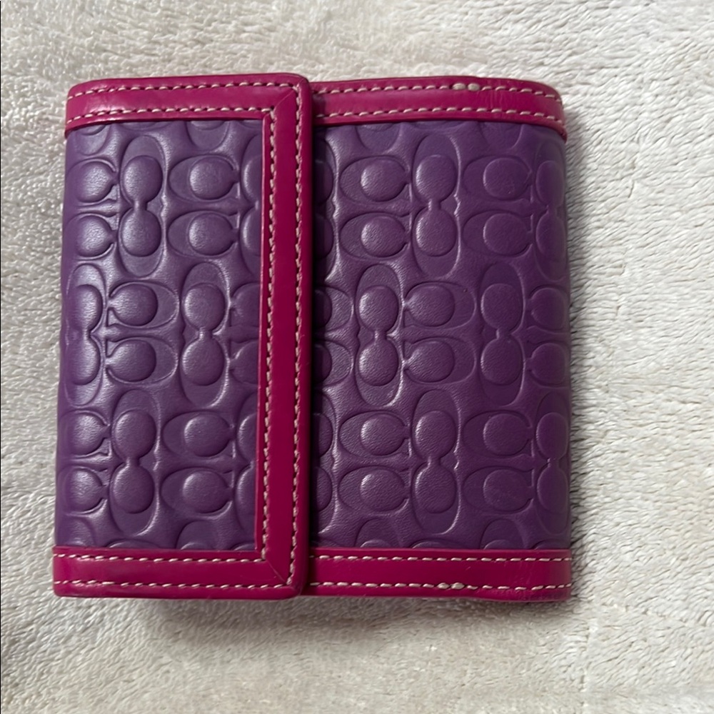 Purple and Pink Embossed Wallet